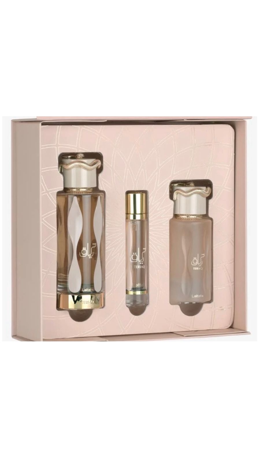 LATTAFA TERIAQ GIFT SET FOR UNISEX (100ML + 12ML + 50ML) لطافة مجموعة عطور فاخرة للرجال والنساء